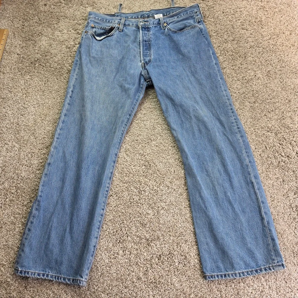 VINTAGE Levis 501xx Jeans Mens 38x30 Blue Straight Leg Denim Outdoor Adult